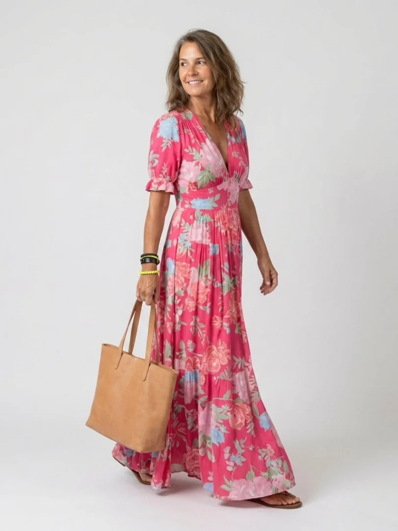 Ione | Robe Midi Fleurie
