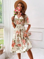 Kerensa | Robe Midi Fleurie